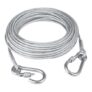 Heavy Duty Clothes Drying Rope, Stainless Steel Rust Resistant Clothesline with Carabiner Hooks for Balcony, Bathroom, Camping, Travel, Indoor & Outdoor Laundry (10 Meter)