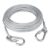 Heavy Duty Clothes Drying Rope, Stainless Steel Rust Resistant Clothesline with Carabiner Hooks for Balcony, Bathroom, Camping, Travel, Indoor & Outdoor Laundry (10 Meter)