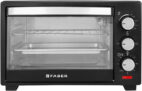 FABER 20-Litre Oven Toaster Grill (OTG)(FOTG 20L NEO BK|Inner Light| Bake, Fry, Roast, Grill, Toast| 2 Years Warranty|, Black)