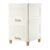 TWIMAL Multi-Purpose Modular Storage Cabinet with Foldable Compartments, Stackable Organizer Box with Doors & Raised Legs for Clothes, Books, Kitchen Supplies, Bedroom and Living Room (2 Layer)