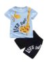 Printed Cotton Blend Top & Bottom Clothing Set for Kid Boys