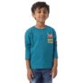 Nautinati Printed Round Neck Full Sleeve Tshirt | Cotton | Age 1-5 Years Green