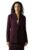 High Star Women Solid Longline-Length Oversized Notch-Lapel Collar Full Sleeve Blazer Wine