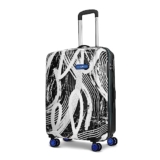 Skybags Stroke Large Size Hard Luggage (77 cm) | Printed Luggage Trolley with 8 Wheels and in-Built Combination Lock | Unisex