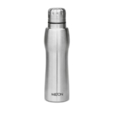 MILTON Elate 750 Stainless Steel Water Bottle 635 ml, Single Walled, ISI Certified I Leak Proof Lid, Rust Proof I For School, Office, Gym I Silver