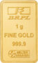Bangalore Refinery 1g Gold Bar 24 (9999) K 1 g Gold Bar