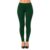 Women’s Cotton Full Length Leggings with Elastic Waistband Bottle Green