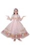 Kid Girls Sleeveles Floral Long Frock Dress Light Pink