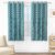 MollisHomes Window Curtains 5 Feet Pack of 1, Damask, Blue & White