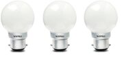 Wipro Safelite B22D 0.5-Watt Led Night Bulb (White , N10001, Pack Of 3)
