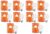 Halonix 2.9 Watt E27 LED Cool Day Light led Bulb, Pack of 10, White light