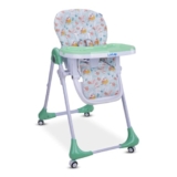 LuvLap Royal High Chair for Baby, En 71 Certified, 3 Position Recline, Baby Feeding Chair with 7 Level Height Adjustment, Adjustable Footrest, 6 Months+ (Light Green)