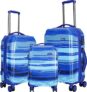 Swisslite 20/24/28Inch Premium Quality Hardsided Printed Polycarbonate Luggage Trolley Bag Combo Of 3Pcs (Blue)