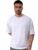 The Indian Garage Co Men Oversized Self Design Round Neck Tshirt White