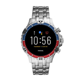 Fossil Gen 5 (46Mm, Silver) Garrett Stainless Steel Touchscreen Men’S Smartwatch With Speaker, Heart Rate, Gps, Music Storage And Smartphone Notifications Digital Black Dial Watch-Ftw4040