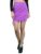 KETCH Women Ruched Knot Hem Skirt Khst000009 Purple M