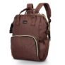 LUVLAP Lily Multifunctional Waterproof Diaper Bag for Mothers for Travel, Mother Travelling Bag, Backpack Cum Tote bag for Mothers, Large storage capacity with 15 pockets (Brown)