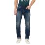 Cantabil Solid Jeans Flat Front Mid Rise Full Length Regular Fit Casual Jeans for Mens | Jeans for Mens | Mens Full Length Casual Jeans (MDNM00132_DARKCARBONBLUE_36)