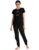Amazon Brand – Symbol Women’s Cotton T-Shirt and Jogger Night Suit | Two Piece Set| Regular Fit (Available in Plus Sizes) (SLO-02 Cont_Moon Black_XL)