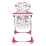 LuvLap Royal High Chair for Baby, EN 71 Certified, 3 Position Recline, Baby Feeding Chair with 7 Level Height Adjustment, Adjustable Footrest, 6 Months+ (Pink)