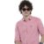 The Indian Garage Co Men Pink Solid Slim Fit Casual Shirt