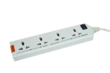 Havells 240V 6A Four-Way 1440W Extension Board (White, 1.5 m)
