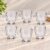 AFAST Clear Glass Tea Cup and Coffee Mug Set, Small Drinking Cups for Hot Beverages, Durable Transparent Cups, Pack of 6, 100 Ml, Size 7 X 9.5 X 7.5 Cm -A15