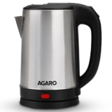 AGARO Sonnet Electric Kettle, 1.5L, 1500W, Stainless Steel Body, Quick Boil, Water Boiler, Hot Water Kettle, For Making Black Tea & Black Coffee,Auto Shut Off, Cool Touch Handle