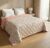 BSB HOME Ultrasonic Quilted AC Comforter 220 GSM|Premium Microfiber Reversible All Season Blanket for Double Bed | Ultra Soft Lightweight Quilt Duvet | 225 x 220 cm (Red & Offwhite)