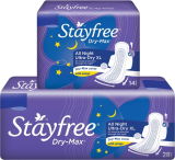 Stayfree Dry Max All Night Combo Of 42 Pads Sanitary Pad(Pack Of 42)