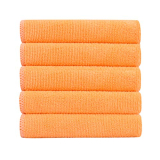 Bathla Spic & Span Multi Purpose Micro Fiber Cleaning Cloth – 340 Gsm: 60Cmx40Cm (Pack Of 5 – Fluorescent Orange)