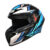 STUDDS Thunder Lightvolt ISI and DOT Certified Full Face Helmet Motorbike Helmet(Black Grey – N1)