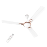 Polycab Zoomer Prime 1200mm 5-Star BLDC, Remote Ceiling fan for home | 100% Copper, High Air Delivery, 6 Speed Setting, Sleep Mode, Reverse Rotation, Boost Technology | 3 Years Warranty【Silky White】