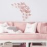 3D Metallic Butterfly Wall Stickers Set – 12 Pcs Rose Gold DIY Home Decoration (12, Rose Golned-Butterfly)