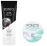 POND’S Pure Detox Face Wash 200 g, Daily Exfoliating & Brightening Cleanser, Deep Cleans Oily Skin – With Activated Charcoal for Fresh, Glowing Skin & POND’S Light Face Moisturizer 200 ml