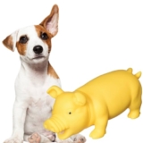 Sage Square Squeaky Rubber Pig Toy for Dogs & Cats: Unleash The Chew Cravings with Loud Squeak, Entertained for Hours, Interactive Rubber Toy, Tugs and Squeezes, Barking Glees, Fun with Pig