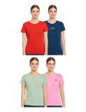 Amazon Brand – Symbol Women’s Regular Fit T-Shirt (SYM-AW22WTE-006_Multicolor 20 L)