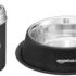 Amazon Brand – Solimo Lunch Box Set with Bag (Office, School & Travel) | 2 Round (400ml Each) & 1 Oval 600ml Steel Inner Containers with Cutlery | Microwave Safe | Leakproof – Red