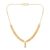 Elegant Gold Leaf Pattern Necklace with Pendant
