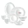 Treo by Milton Opalware Aurelia Murel Dinner Set of 27 | Serving for 6 | Microwave & Dishwasher Safe | Bone-Ash Free | Tempered Toughness | Plates & Bowls | Crockery Set for Dining & Gifting