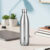 BOROSIL Bolt Steel Water Bottle, 24 Hours Hot & Cold Double Wall Insulated Flask 1000 ml Steel Flask(Pack of 1, Silver)