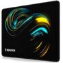 Sounce Gaming Mouse Pad 230x190x3mm |Speed Surface, Non-Slip Rubber Base, Waterproof Lycra Cloth, Precision Control for Laser & Optical Mice, Home Office Desk Mat (Jet Black)