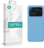 Sprig Liquid Silicone Back Cover for Mi 11 Ultra, Redmi 11 Ultra(Blue, Microfiber Lining, Silicon, Pack of: 1)