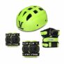 Viva Protective Set Protective Set (Knee/Elbow/Wrist Guard) Multi Purpose Safety Kit for Skateboarding, Roller Skating, Inline Skating, Cycling and Other Sports (Sub Junior,Green)