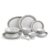CELLO Lumina Imperial Plus Series Opalware Dinner Set of 33 Pieces For Family of 6 | Bone-Ash Free & Leadfree Opal Glass Microwave & Dishwasher Safe Crockery Plates & Bowls Set For Daily Use & Gifting