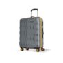 Aristocrat Comet Medium Polycarbonate Hard Case 8-Wheel Trolley Bag, Grey