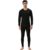 Amul Comfy Men’s Parka Round Neck and Trouser Thermal Set Black