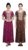 E – Ezra Embroidery Nighty for Women Pure Cotton Combo Pack of 2 | Free Size Gown for Women Cotton Nighties for Women Stylish Night Dress | Maxi Sleepwear Maroon & Purple