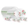Larah by Borosil Hazel Fluted Series Opalware Dinner Set | 36 Pieces for Family of 8 | Microwave & Dishwasher Safe | Bone-Ash Free | Crockery Set for Dining & Gifting | Plates & Bowls | White