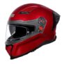 STUDDS Helios ISI and DOT Certified Full Face Helmet with Antifog 100 Lens, Sporty Spoiler (Cherry RED – L)